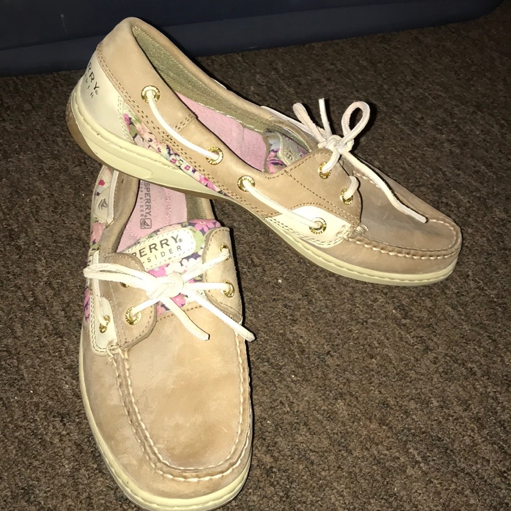 Floral Sperrys NEVER WORN